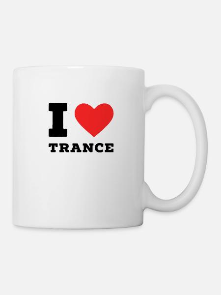 Ich liebe Trance - Tasse - Weiß