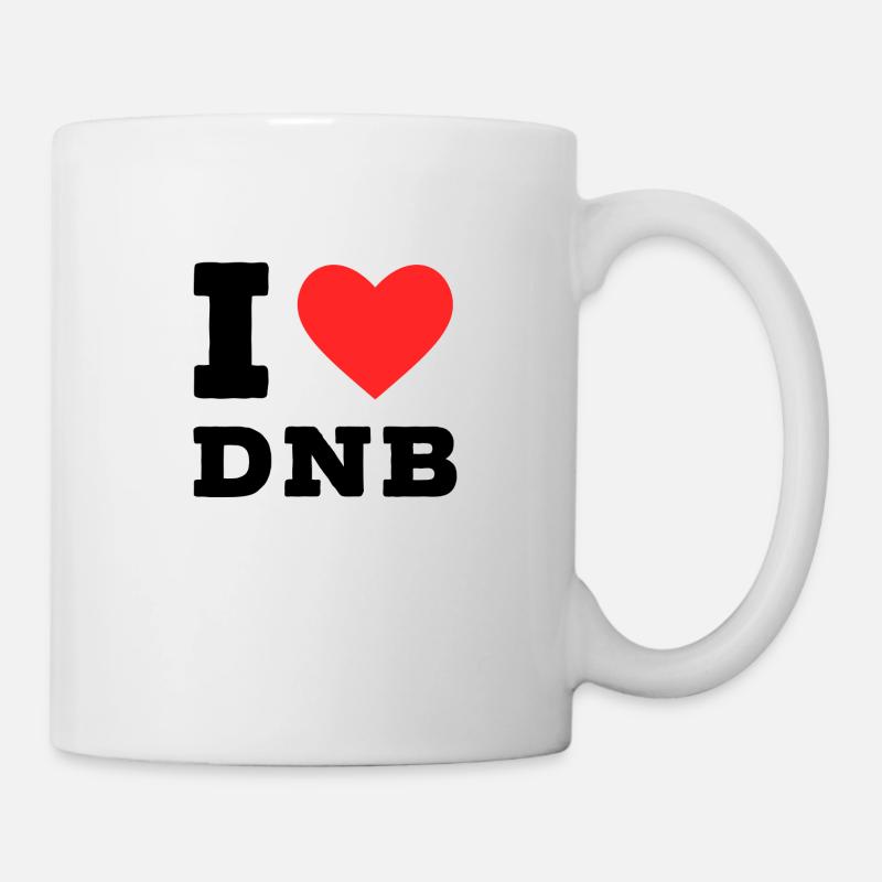I love dnb - Mug - white