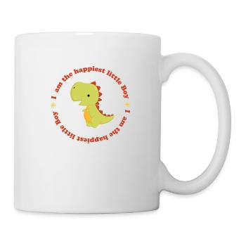 happy Dino 1 - Tasse - Weiß - Rechts