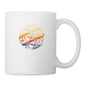 Cambridge England UK Stadt Vintage Retro Skyline - Tasse - Weiß - Rechts
