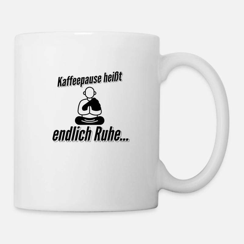Kaffepause tasse - Tasse - Weiß