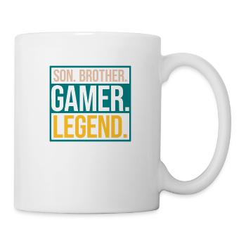 son brother gamer legend - Tasse - Weiß - Rechts