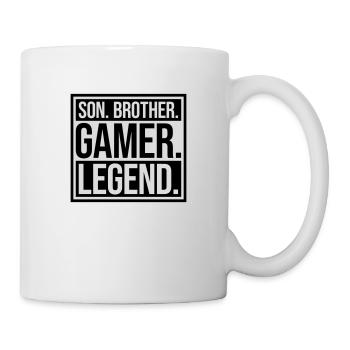son brother gamer legend - Tasse - Weiß - Rechts