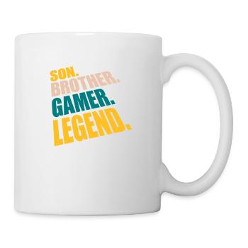 son brother gamer legend - Tasse - Weiß - Rechts