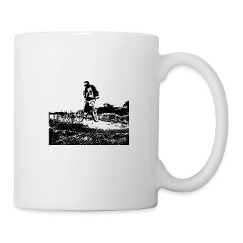 BMX Race Racing MTB Motocross MTB Bike RAD - Tasse - Weiß - Rechts