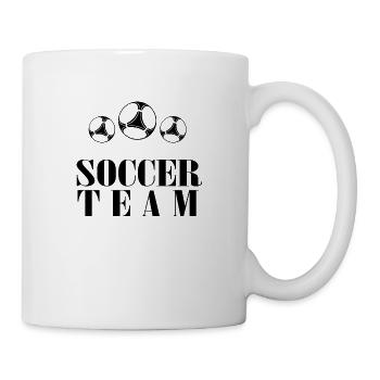 Fußball Football - Mug blanc - blanc - Droite