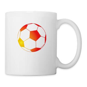 Fußball Soccer - Tasse - Weiß - Rechts