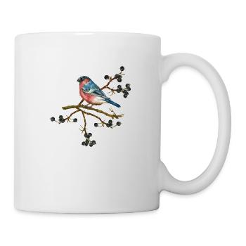 Bunter Vogel - Tasse - Weiß - Rechts