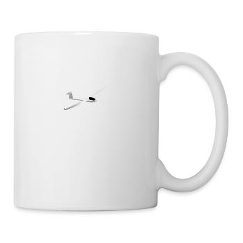 Ich arbeite in Gleitzeit - Geschenk Flieger Pilot - Tasse - Weiß - Rechts