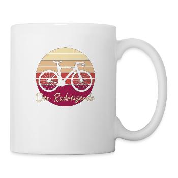 Radreisender Radreise Reise Geschenk - Tasse - Weiß - Rechts