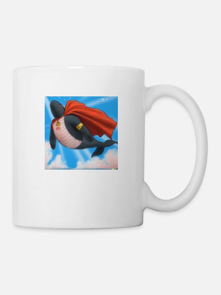 Flying Whale - Tasse - Weiß
