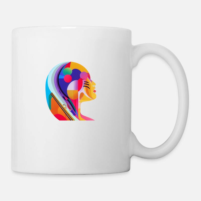 Personne colorée montrant sa fierté - Mug blanc - blanc