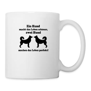 Dog Hund - Tasse - Weiß - Rechts