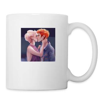 LGBT Queer kiss 🌈🌈 - Mug - white - Right