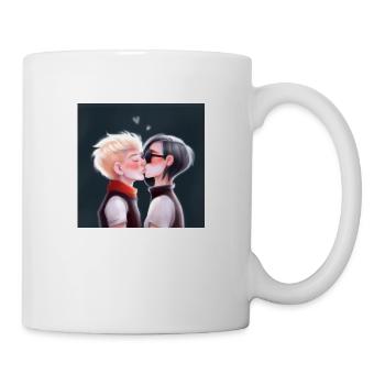 LGBT Queer kiss 🌈🌈 - Mug - white - Right