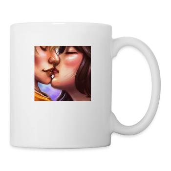 LGBT Queer kiss 🌈🌈 - Mug - white - Right
