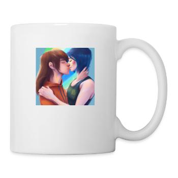 LGBT Queer kiss 🌈🌈 - Mug - white - Right