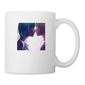 LGBT Queer kiss 🌈🌈 - Mug - white - Right