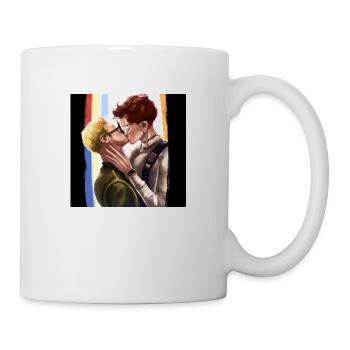 LGBT Queer kiss 🌈🌈 - Mug - white - Right