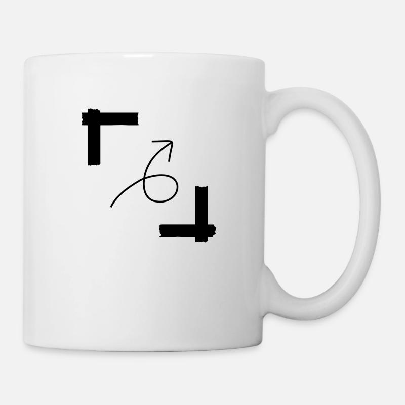 Kantenpfeil - Tasse - Weiß
