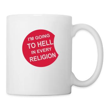 Aller en enfer - Mug blanc - blanc - Droite
