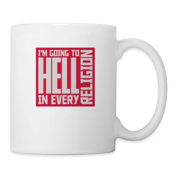 En allant en enfer - Mug blanc - blanc - Droite