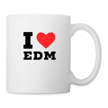 I love edm - Mug - white - Right