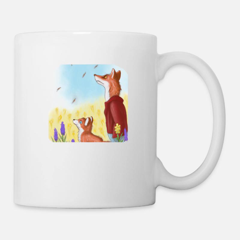 Père Fox et fils Fox - Mug blanc - blanc