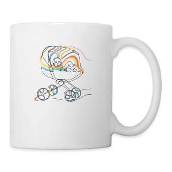 kinderwagnrainbow - Tasse - Weiß - Rechts