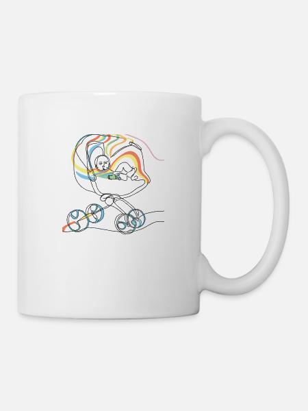 kinderwagnrainbow - Tasse - Weiß