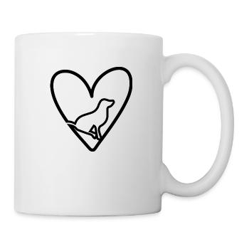 Chien Hund - Mug blanc - blanc - Droite