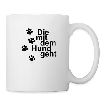 Dog Hund - Tasse - Weiß - Rechts