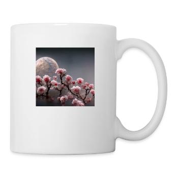 Rubi Blooming Cherry Trees on the Moon 1 - Tasse - Weiß - Rechts