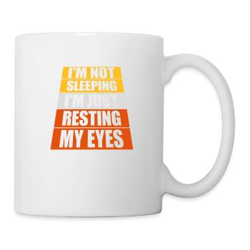 im not sleeping quote - Mug - white - Right