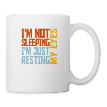 im not sleeping quote - Mug - white - Right