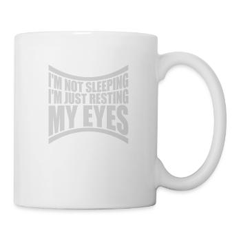 im not sleeping quote - Mug - white - Right
