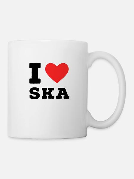 Ich liebe Ska - Tasse - Weiß