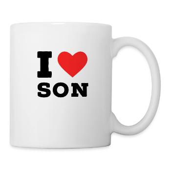 J’aime sont - Mug blanc - blanc - Droite