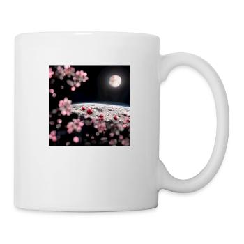 Cherry Tree on the Moon - Tasse - Weiß - Rechts