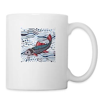 Poisson - Mug blanc - blanc - Droite