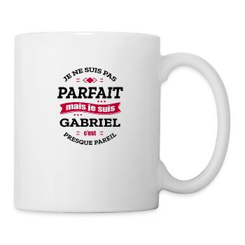 GABRIEL PARFAIT - PRENOM GABRIEL - Mug blanc - blanc - Droite