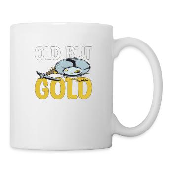 Des chercheurs d’or creusent un cadeau d’orpaillage - Mug blanc - blanc - Droite