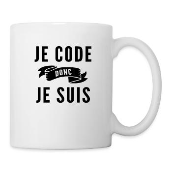 cadeau humour codeur / cadeau informaticien - Mug blanc - blanc - Droite