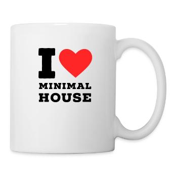 I love minimal house - Mug - white - Right