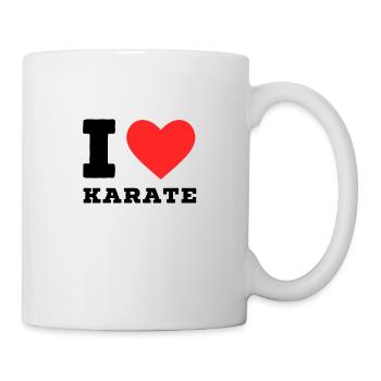 Ich liebe Karate - Tasse - Weiß - Rechts