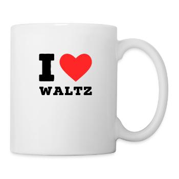 Ich liebe Walzer - Tasse - Weiß - Rechts