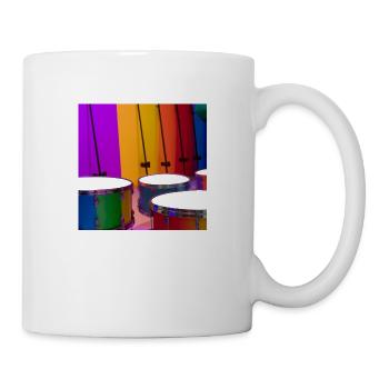 Trommeln und Schlagzeug - Tasse - Weiß - Rechts