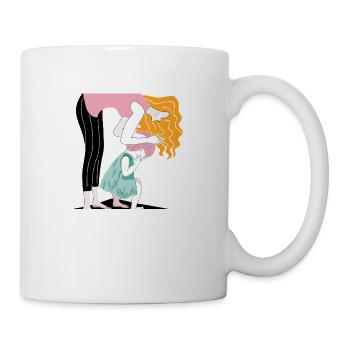 Mama und Tochter - Tasse - Weiß - Rechts