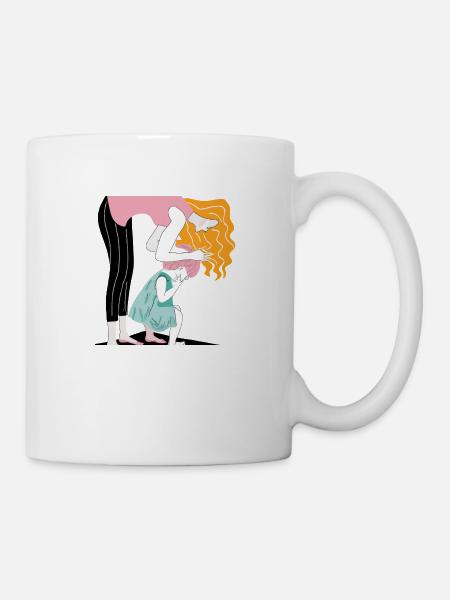 Mama und Tochter - Tasse - Weiß