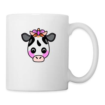 Kuh süß Tier Bauernhof Tiere lustig Kühe neu 20 - Tasse - Weiß - Rechts